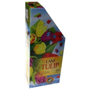 Madd Capp Games I Am Tulip 350 Piece Flower Shape Jigsaw Puzzle 19x22 Garden NEW